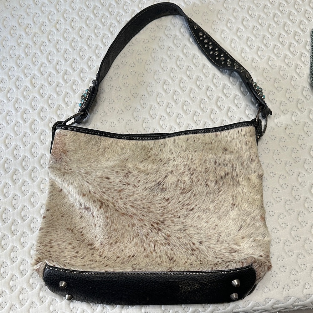 Cowhide Shoulder Purse